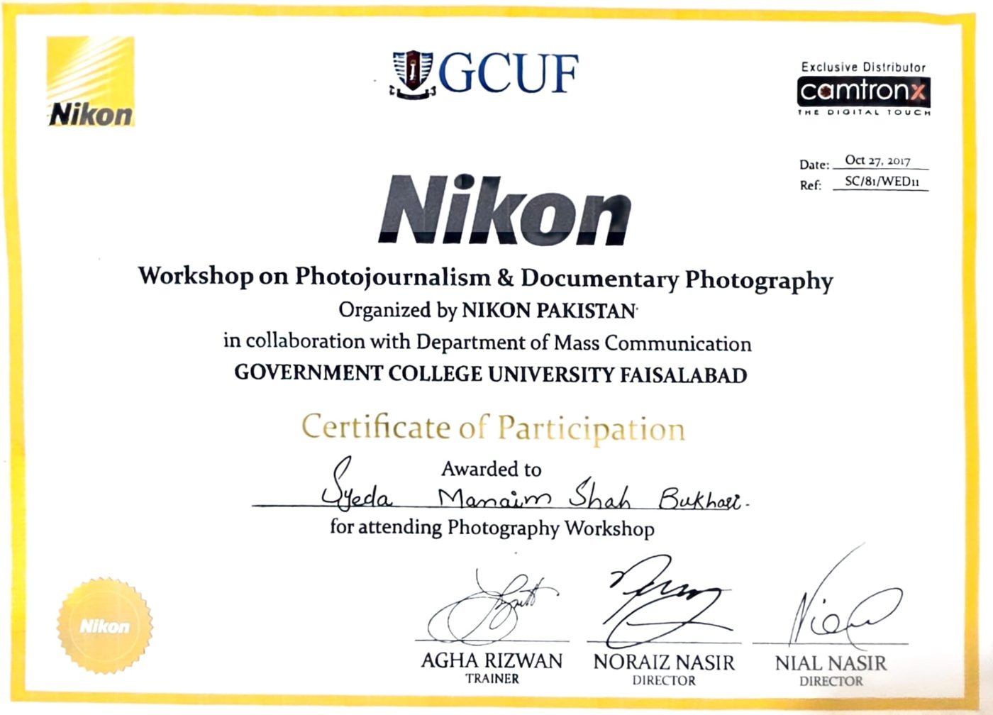 Photojournalism & Documentary Photography Workshop